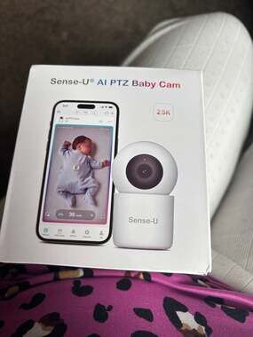 Sense-U AI 2.5K PTZ Baby Camera Monitor with Sensor-Free Breathing Movement Dete